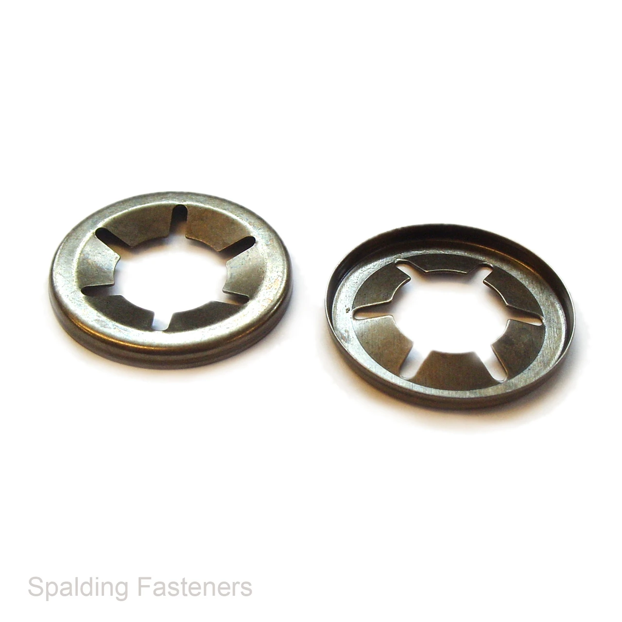 Metric Steel Push On Flat Clip Star Washers 2.4mm to 24mm