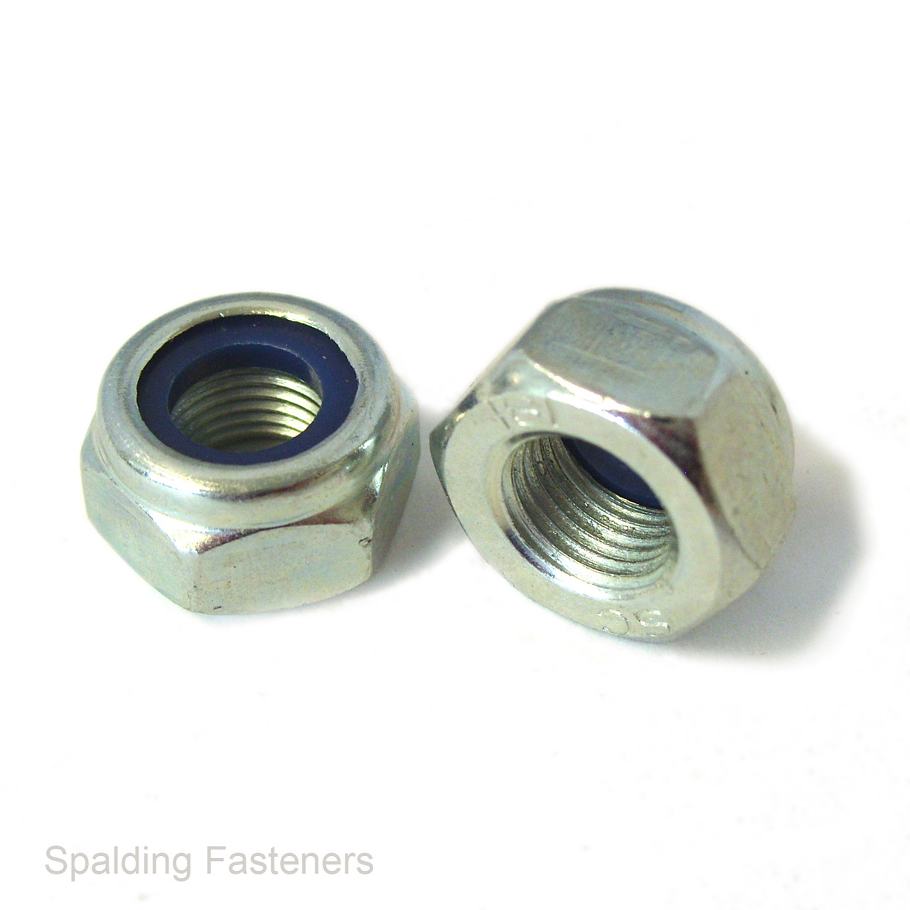 Metric Coarse Zinc Plated Steel Hexagon Nyloc Nylon Lock Nuts