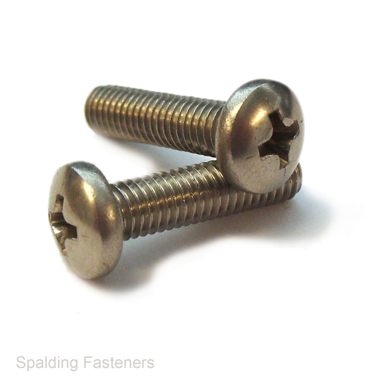 1/4" UNF A2 Grade Stainless Steel Pan Phillips Head Machine Screws