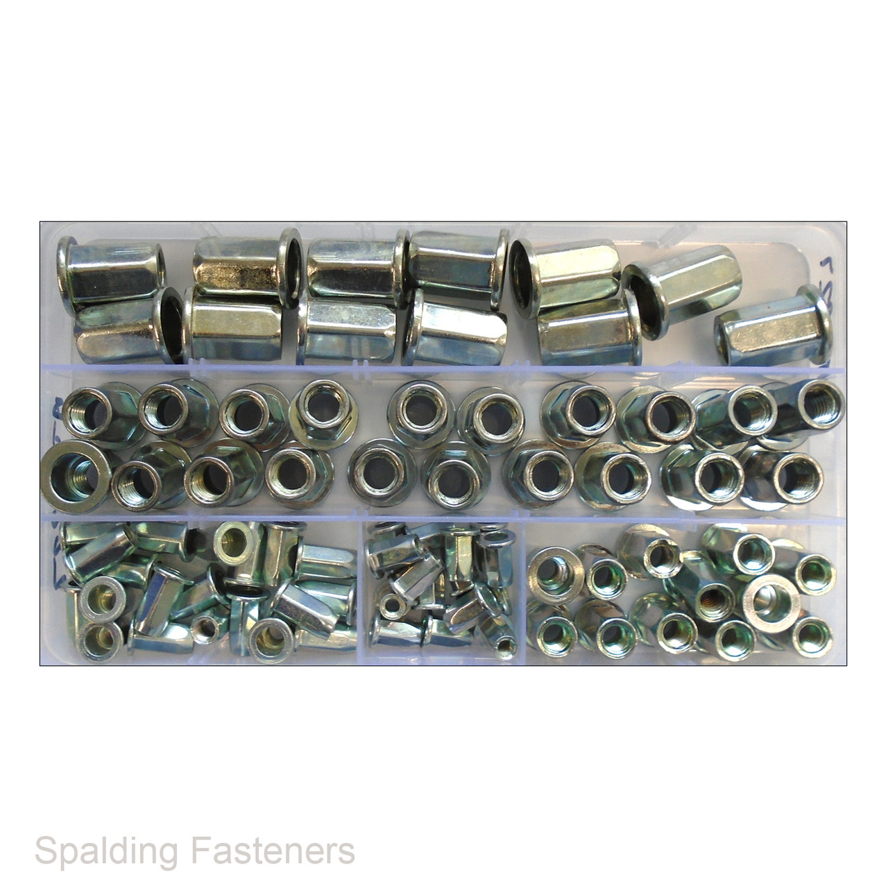 Assorted Metric Steel Hexagon Riv Nuts