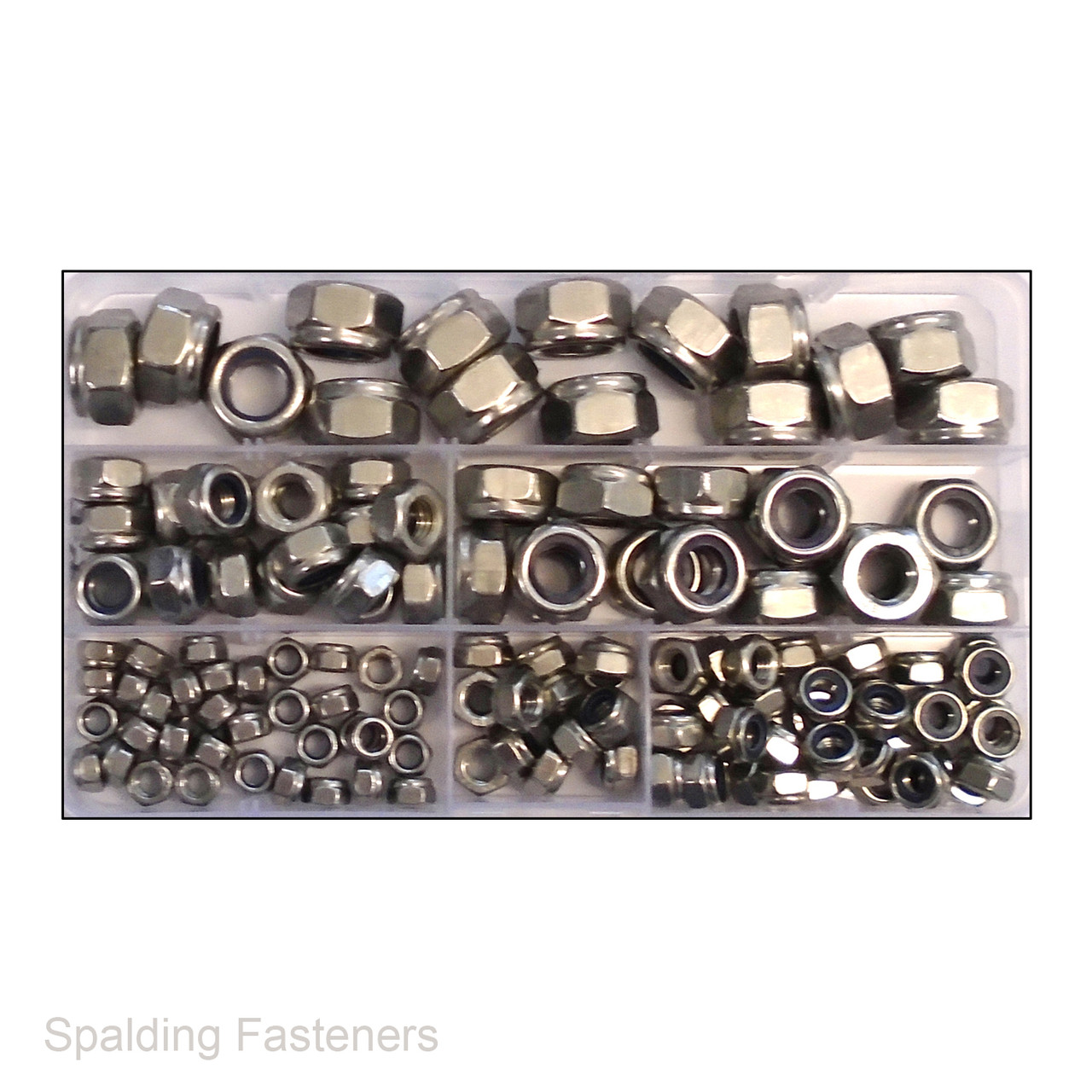 Assorted Metric A4-80 High Tensile Stainless Nyloc Nuts