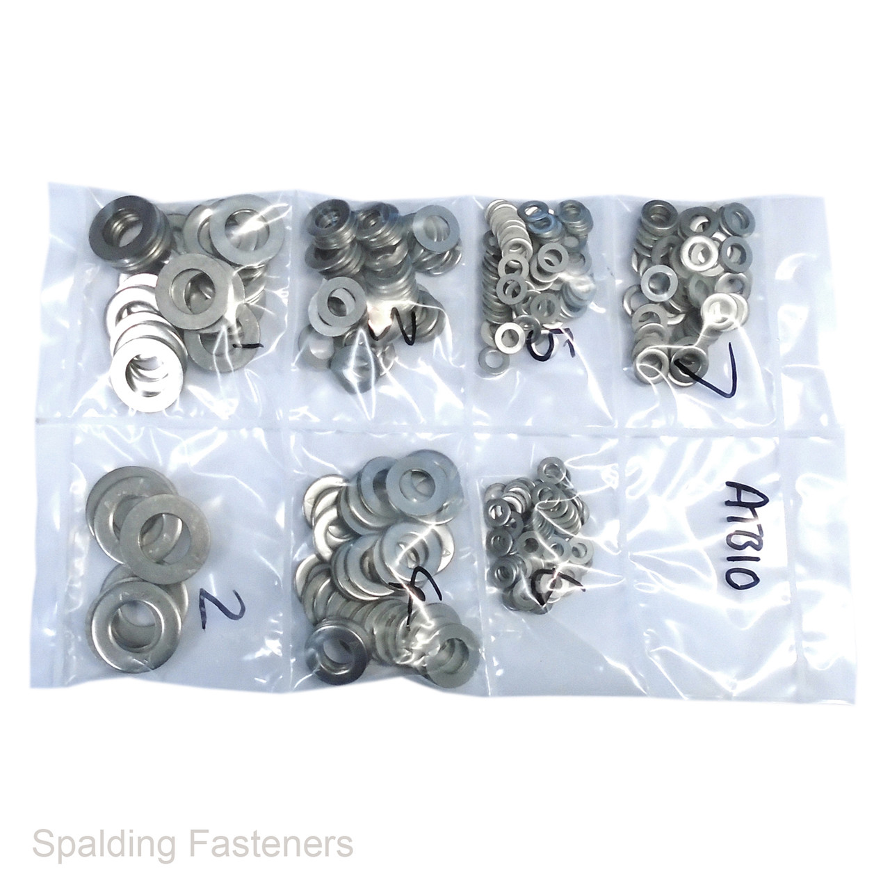 Assorted Metric A4 Stainless Steel Flat Washer Kit