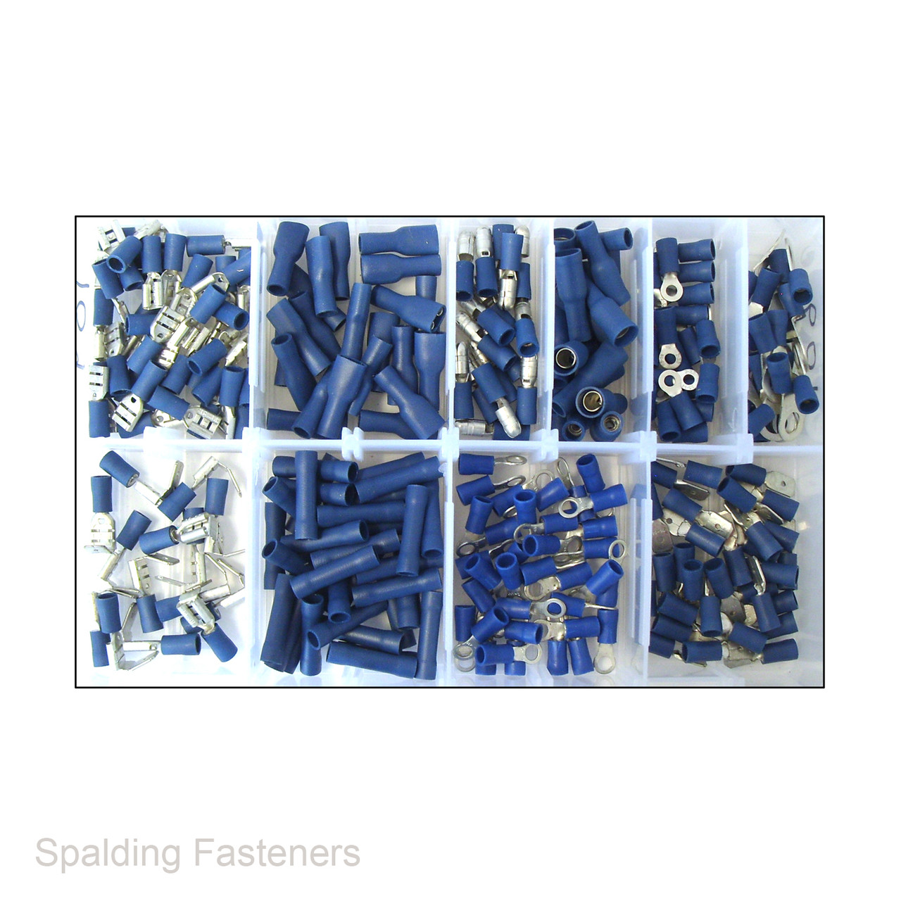 Assorted Blue Electrical Terminals