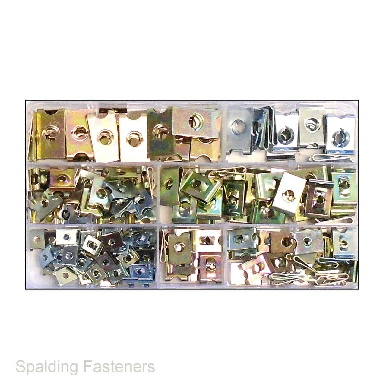 Assorted Zinc Plated U Clip Speed Fasteners