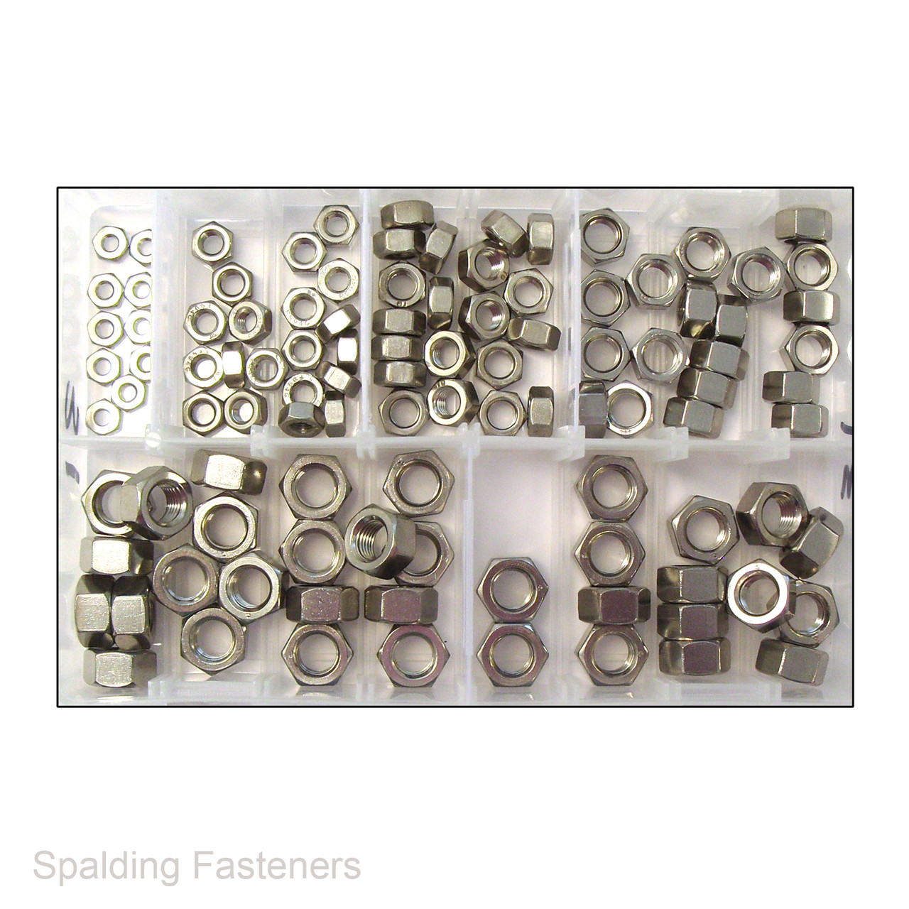 Assorted UNF A2 Grade Stainless Steel Hexagon Full Nuts