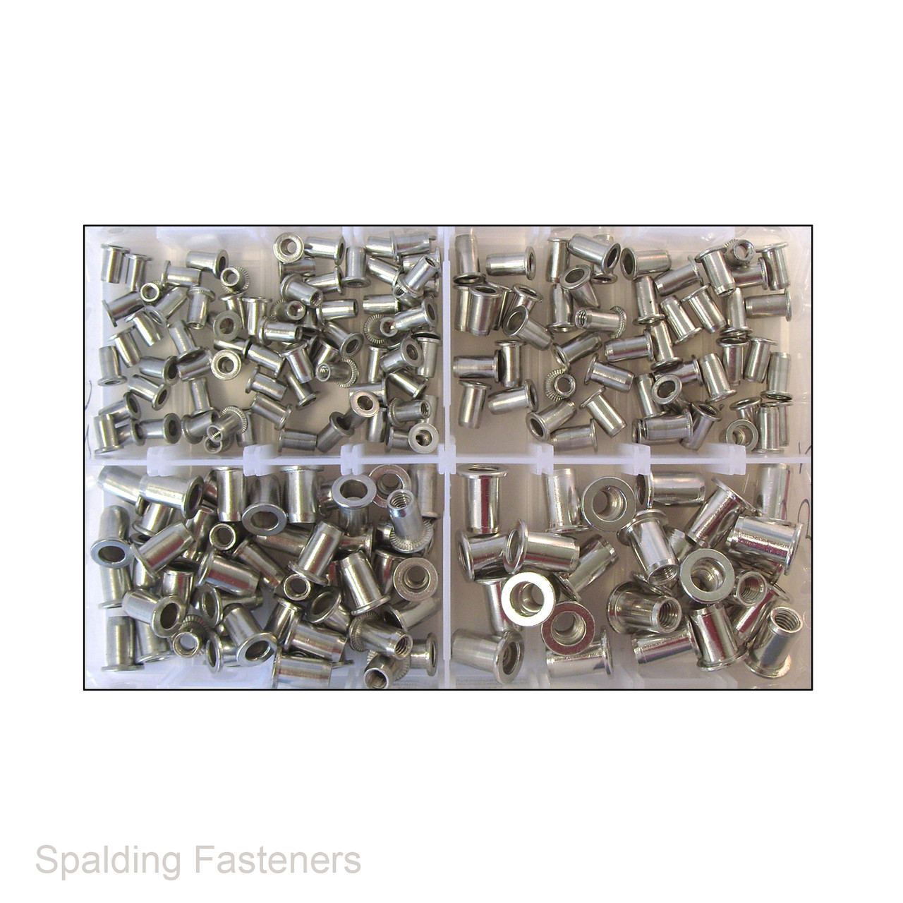 Assorted M4, M5, M6 & M8 Metric Aluminium Nutsert Rivnut Rivet Nuts