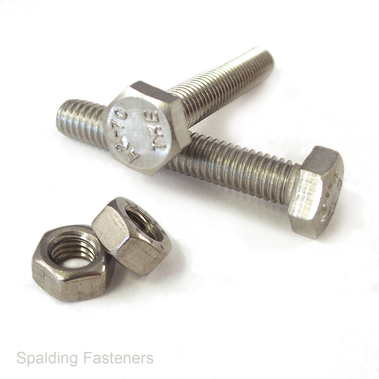 Assorted Metric Stainless Hexagon Set Screws & Full Nuts