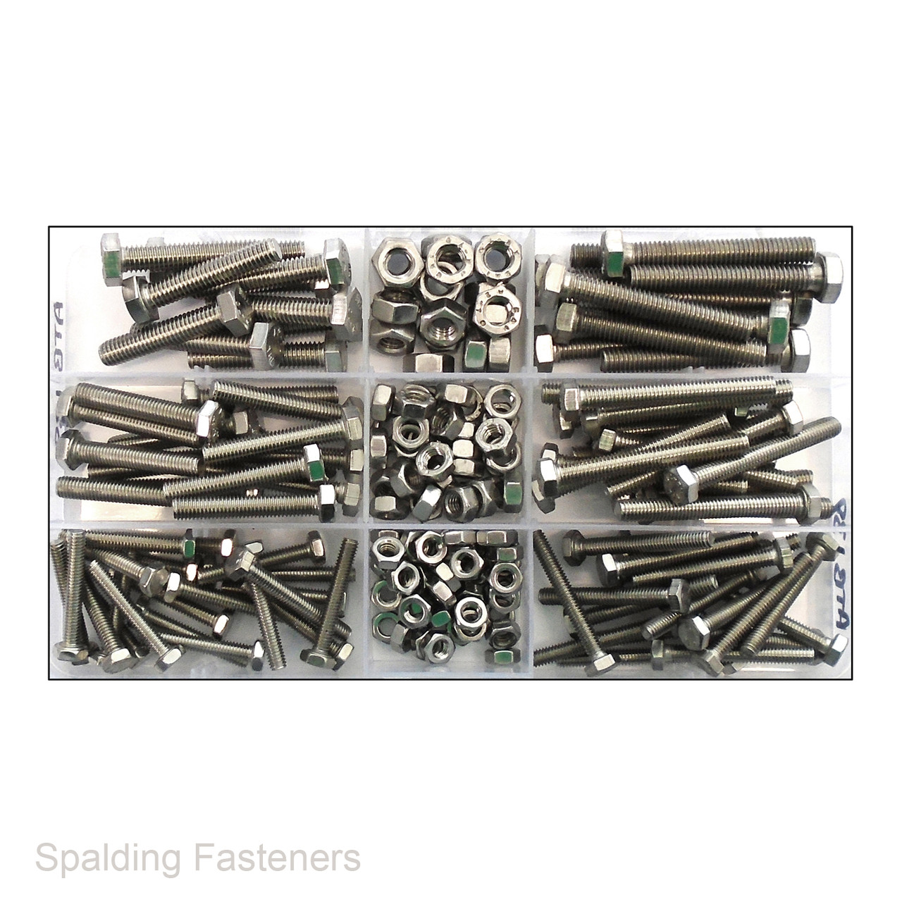 Assorted Metric Stainless Hexagon Set Screws & Full Nuts