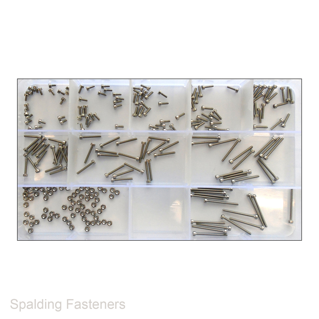 Assorted Metric M1.6 A2 Stainless Socket Cap Set Screws & Nuts