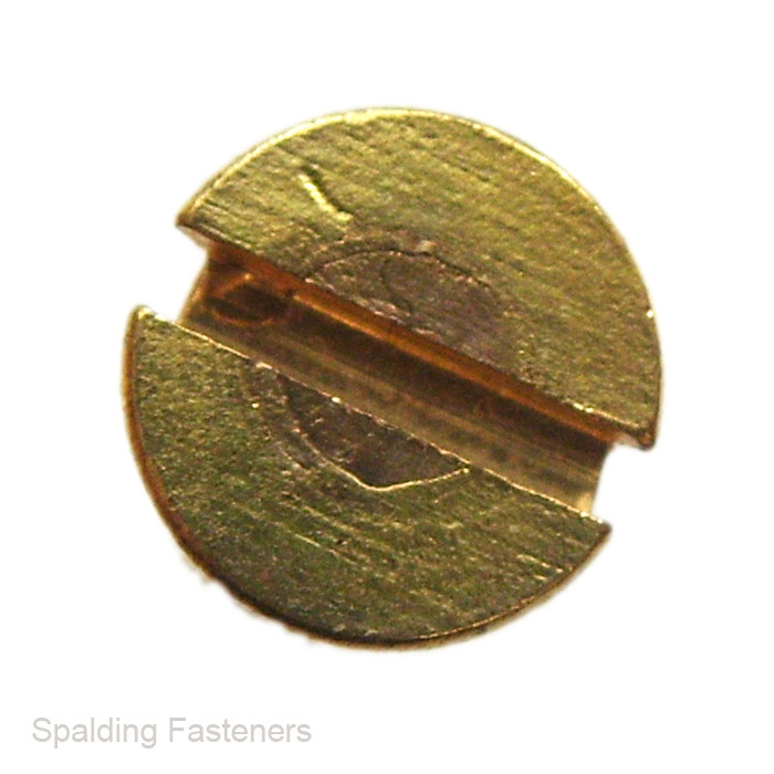 6BA Brass Countersunk Slotted Head Machine Screws