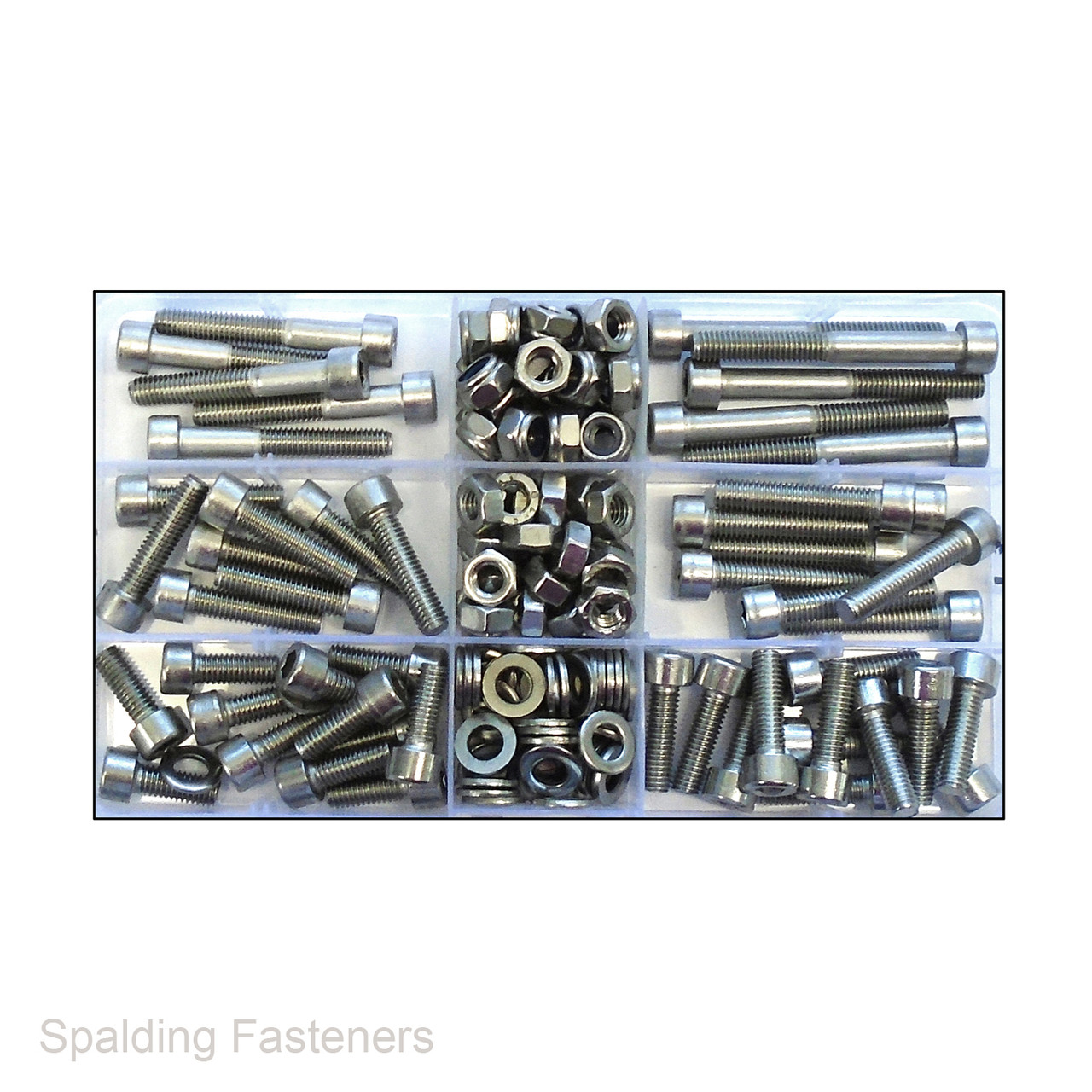 Assorted M6 Metric Stainless Socket Cap Screws, Nuts & Washers