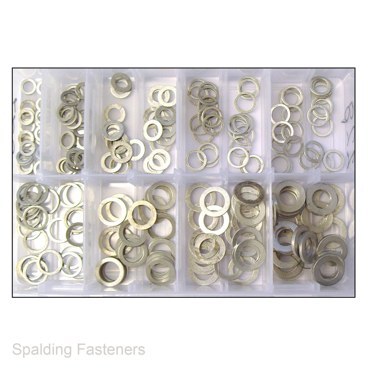 219 Assorted Metric Aluminium Flat Washers - M6 to M12