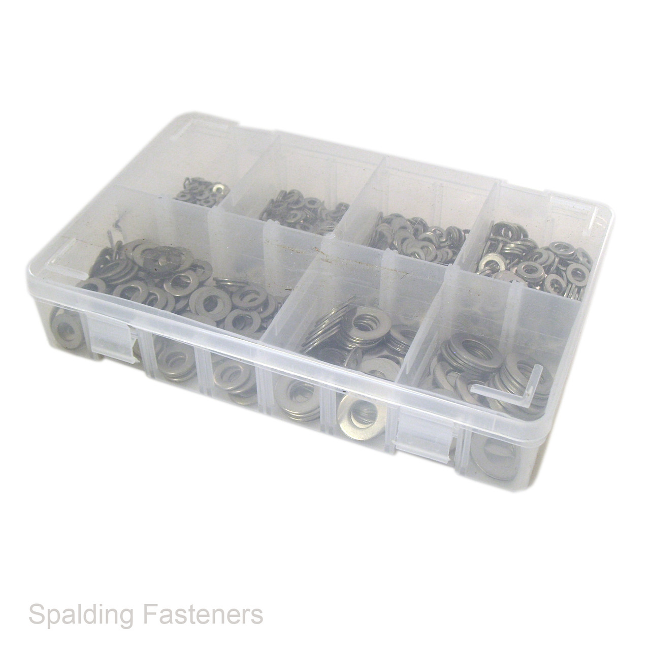 Assorted M3, M4, M5, M6, M8, M10 & M12 Metric A2 Stainless Steel Flat Washers