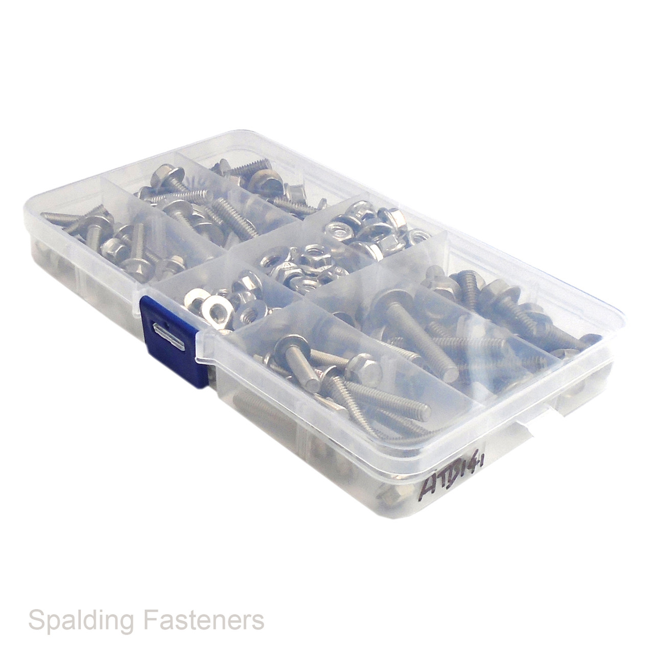 Assorted Metric Stainless Non Serrated Flange Nuts & Bolts