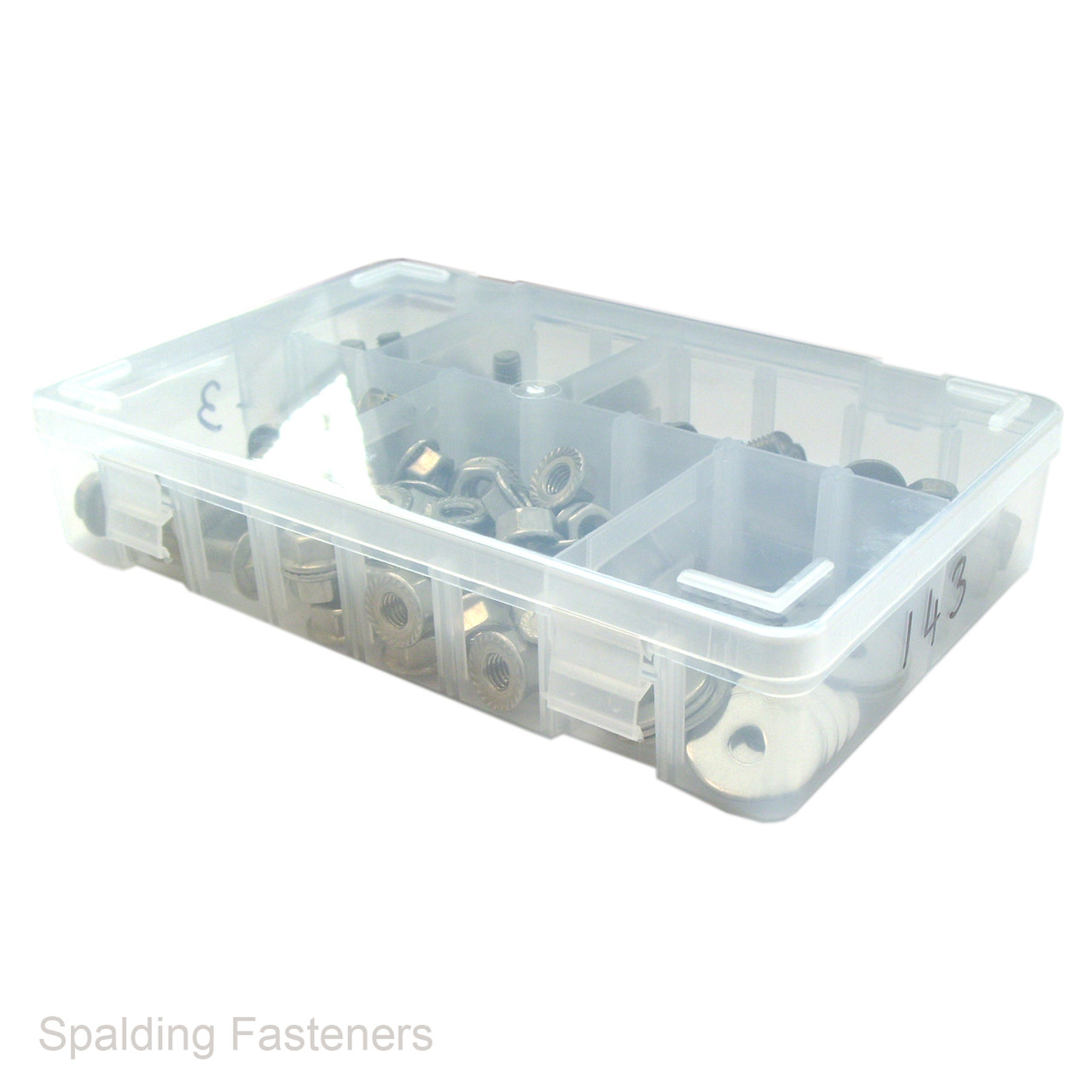 Assorted M8 Stainless Steel Hex Flange Set Screw Bolts With Nuts & Washers
