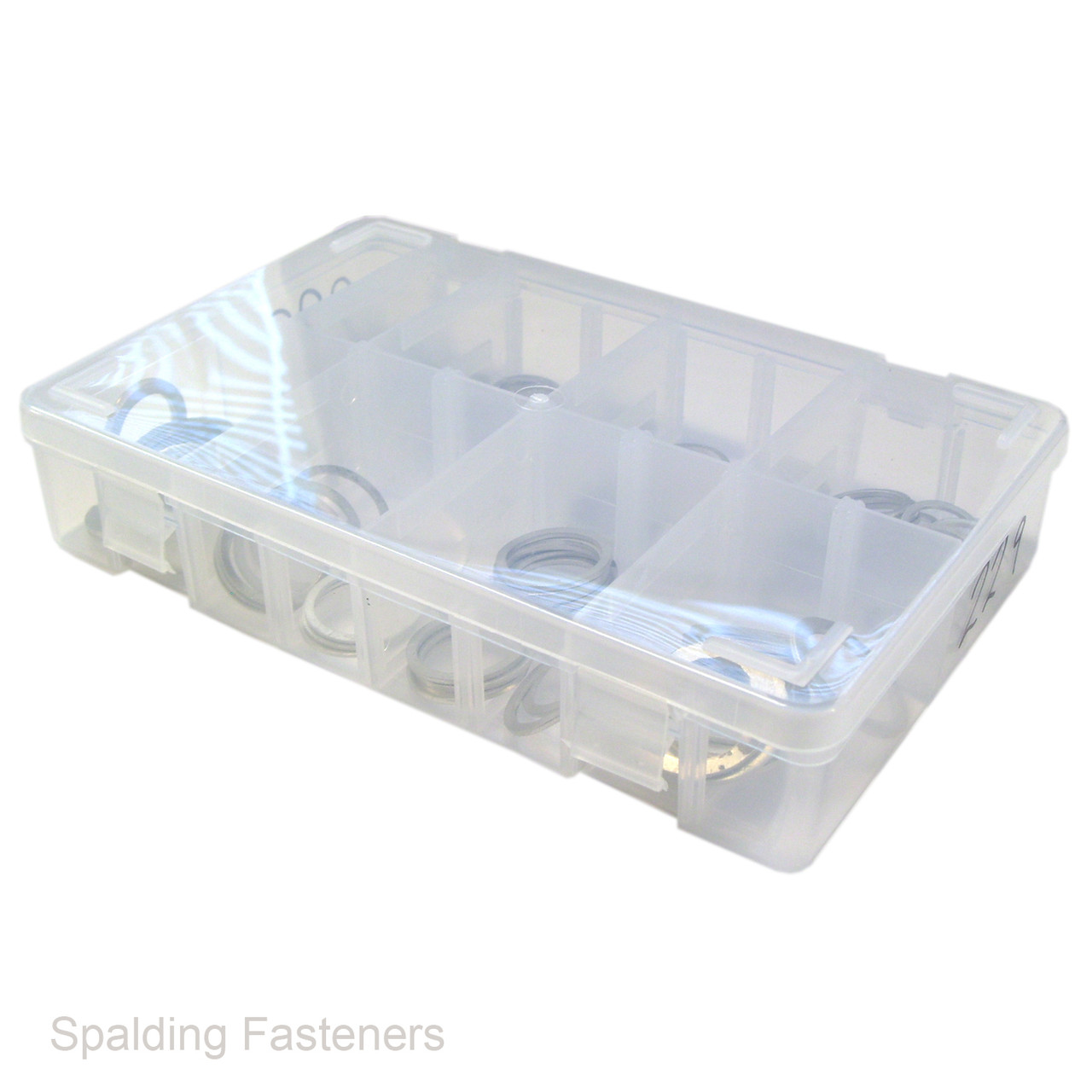 110 Assorted Metric Aluminium Flat Sealing Washers - M14 to M22