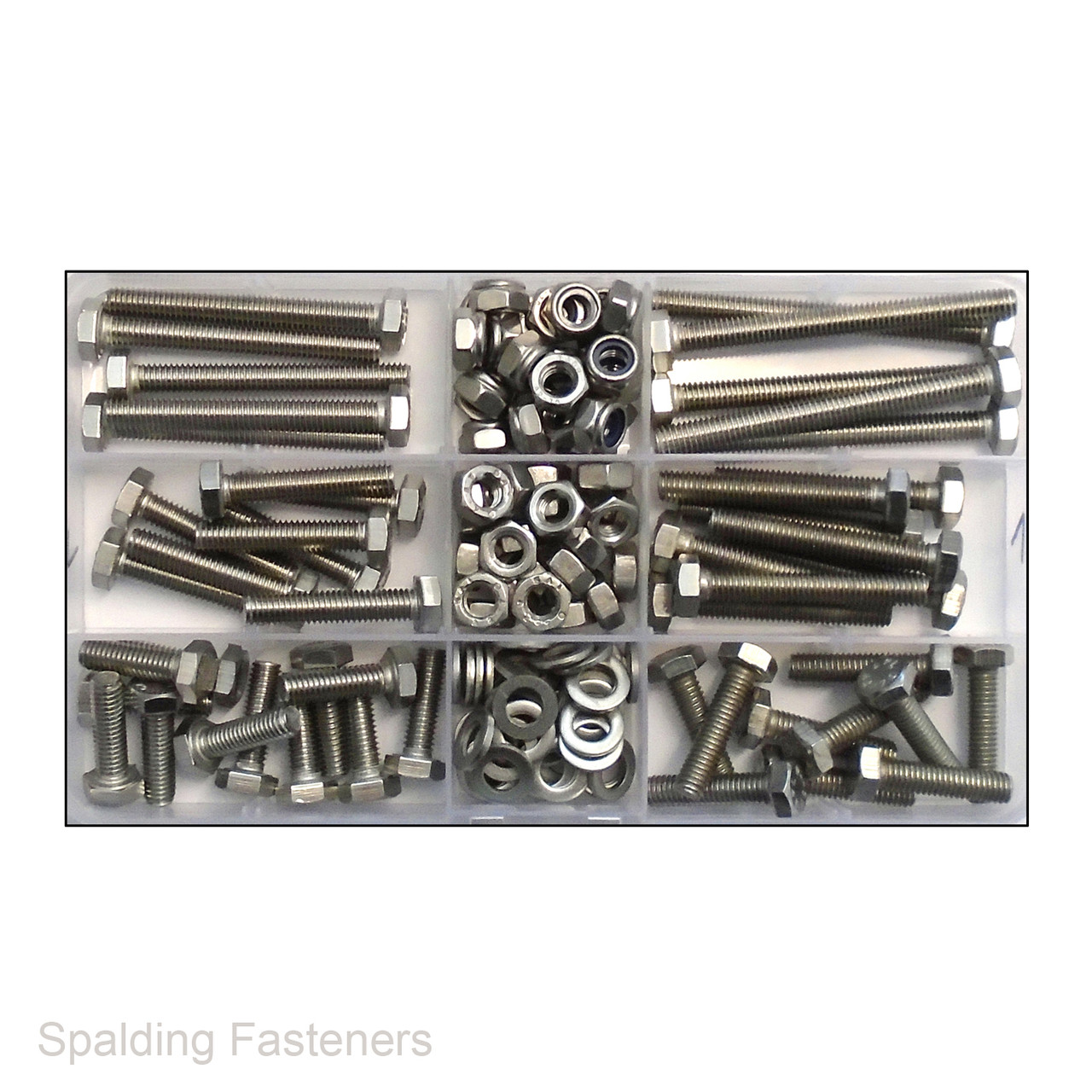 Assorted M6 Metric Stainless Hexagon Screws, Nuts & Washers