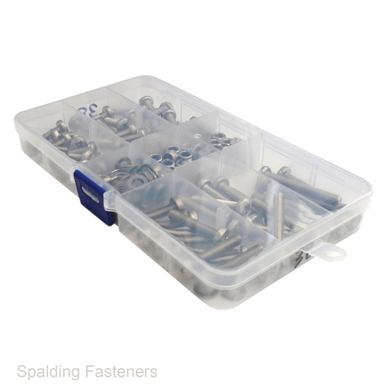 Assorted Metric Stainless M5 Pan Pozi Machine Screws, Nuts & Washers