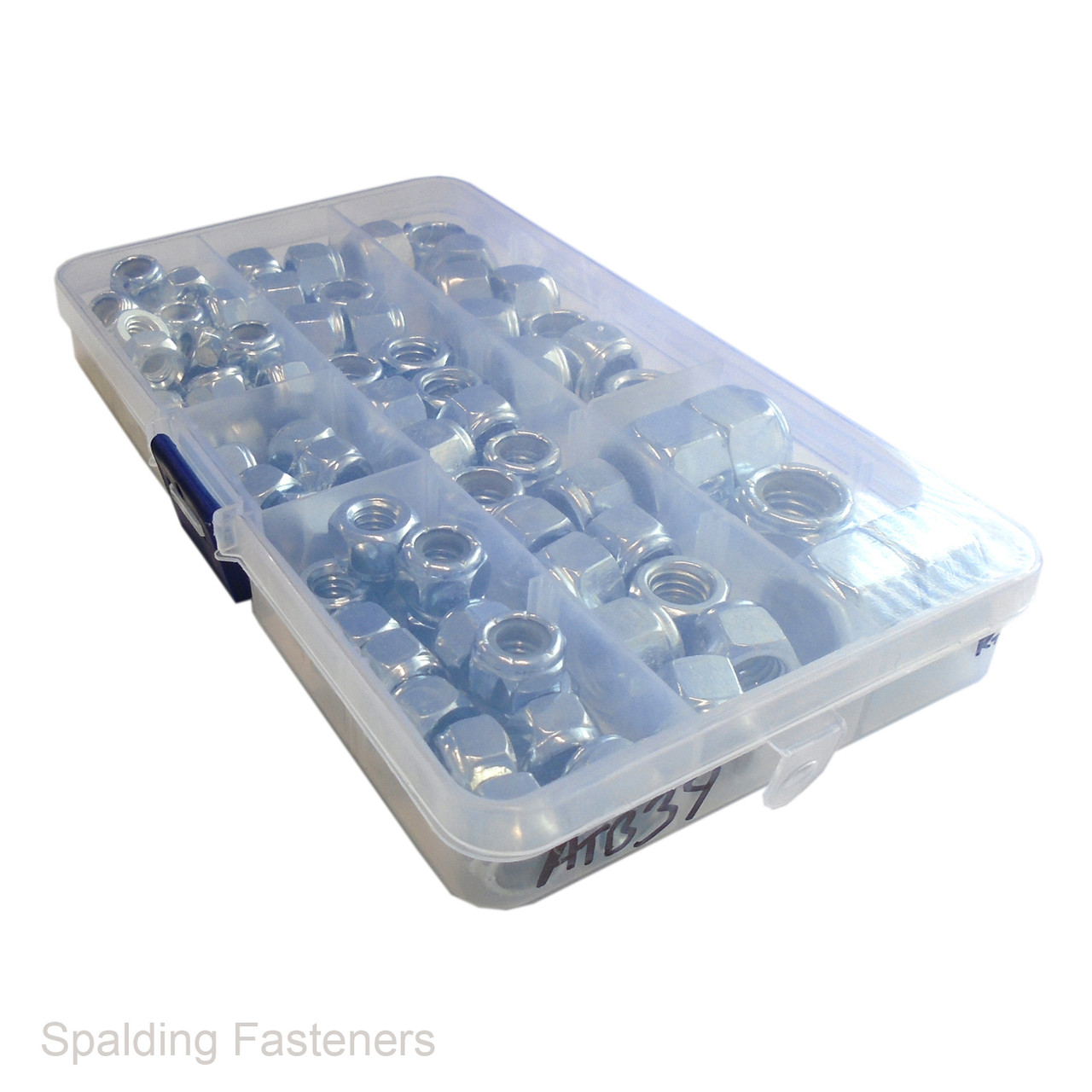 Assorted UNC Zinc Plated Nyloc Nuts