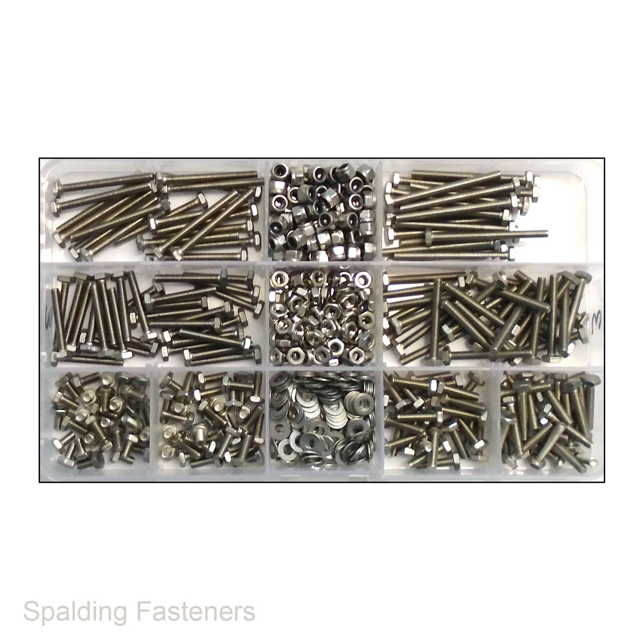 Assorted M3 Metric Stainless Hexagon Screws, Nuts & Washers