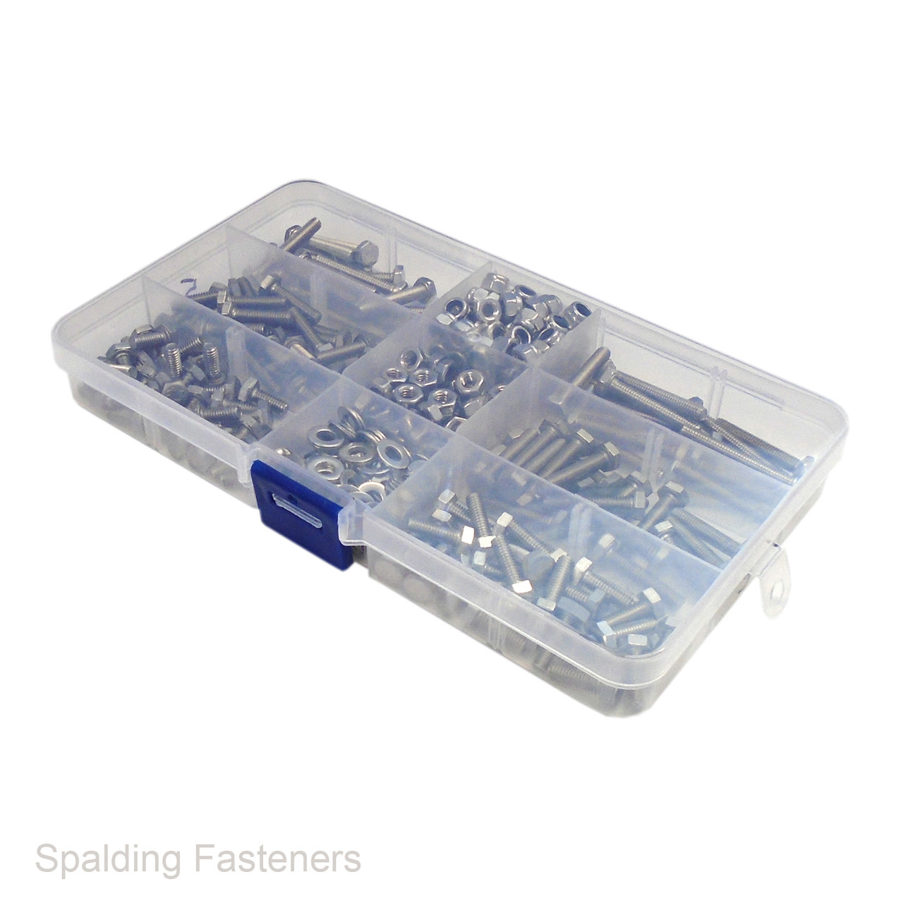 Assorted M4 Metric Stainless Hexagon Screws, Nuts & Washers