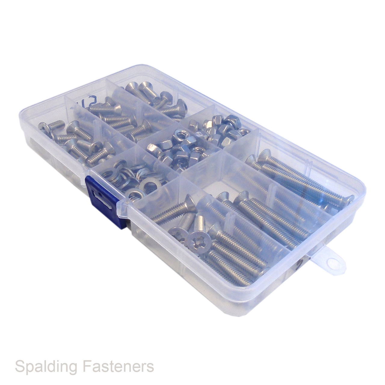 Assorted M6 Metric A2 Stainless Countersunk Pozi Machine Screws, Nuts & Washers