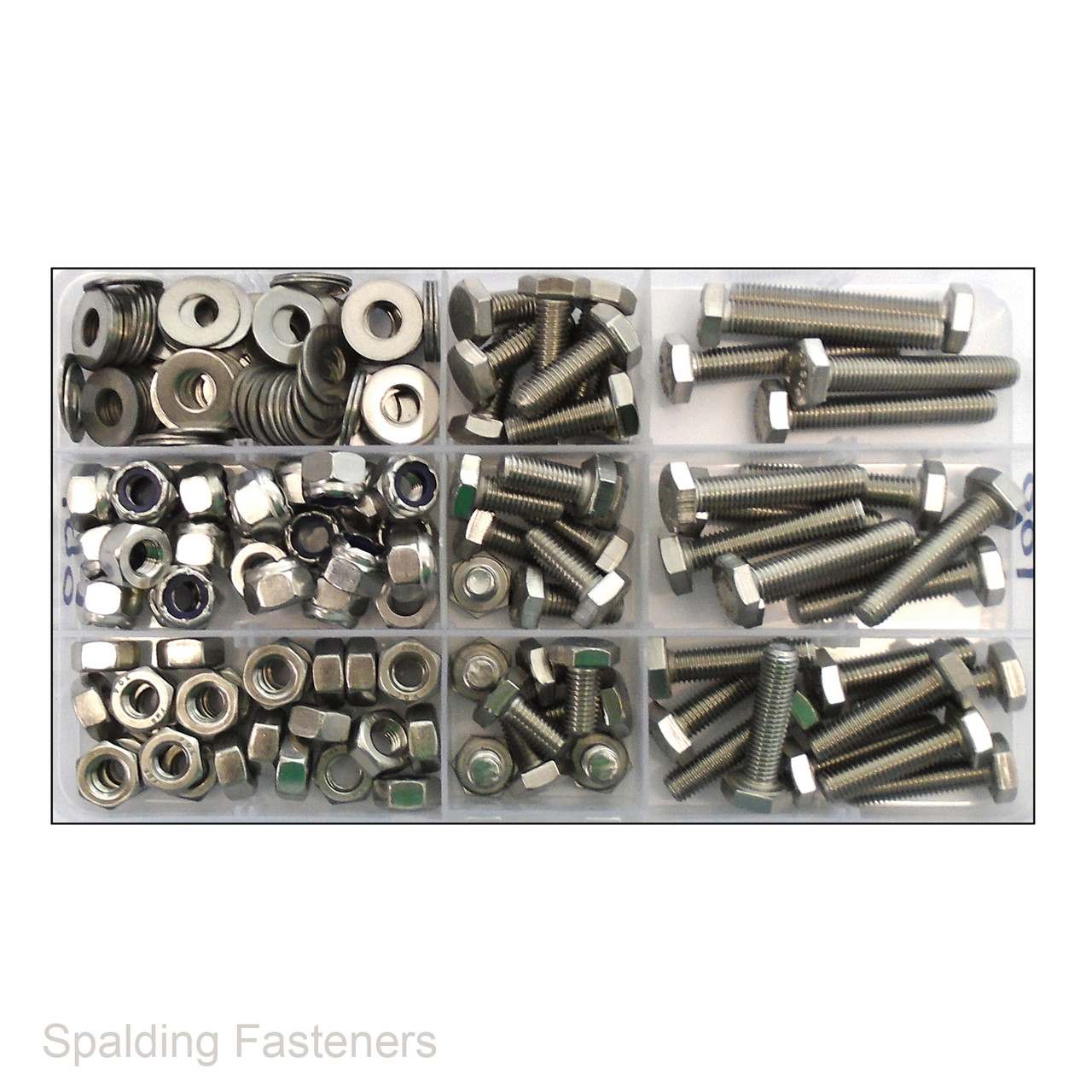 1/4" UNF A2 Stainless Set Screws, Nuts, Nylocs & Washers