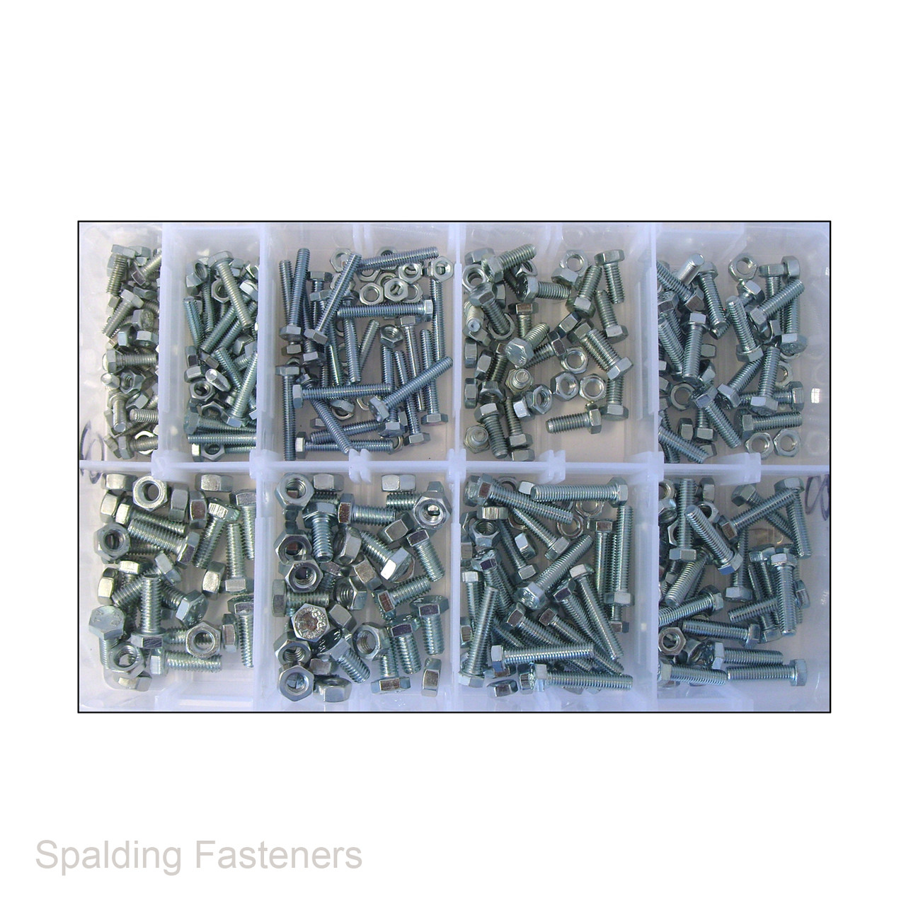 Assorted M4, M5 & M6 Metric Zinc Full Nuts & Set Screw Fully Threaded Bolts