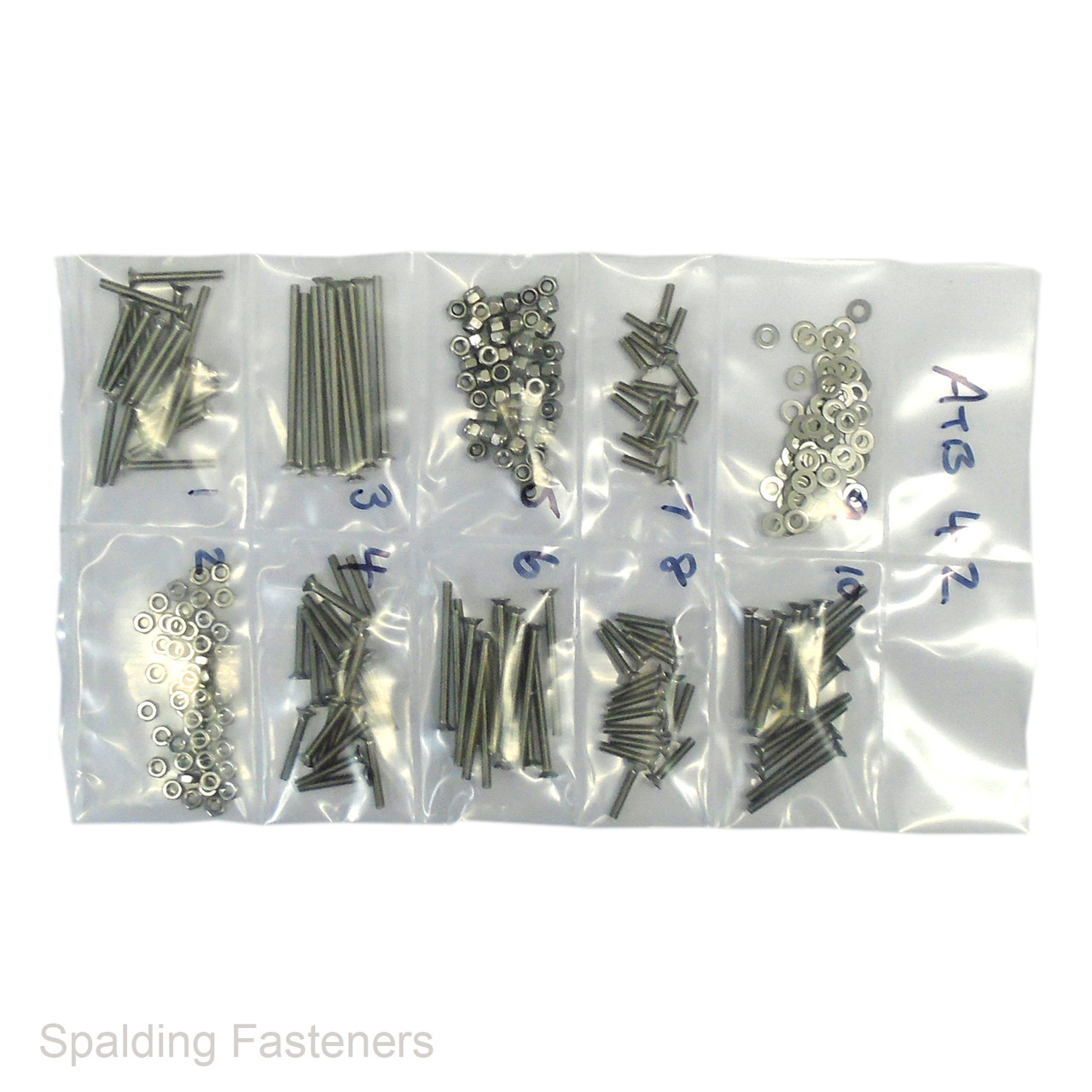 Assorted M3 Metric A2 Stainless Countersunk Socket Screw, Nut & Washer Kit