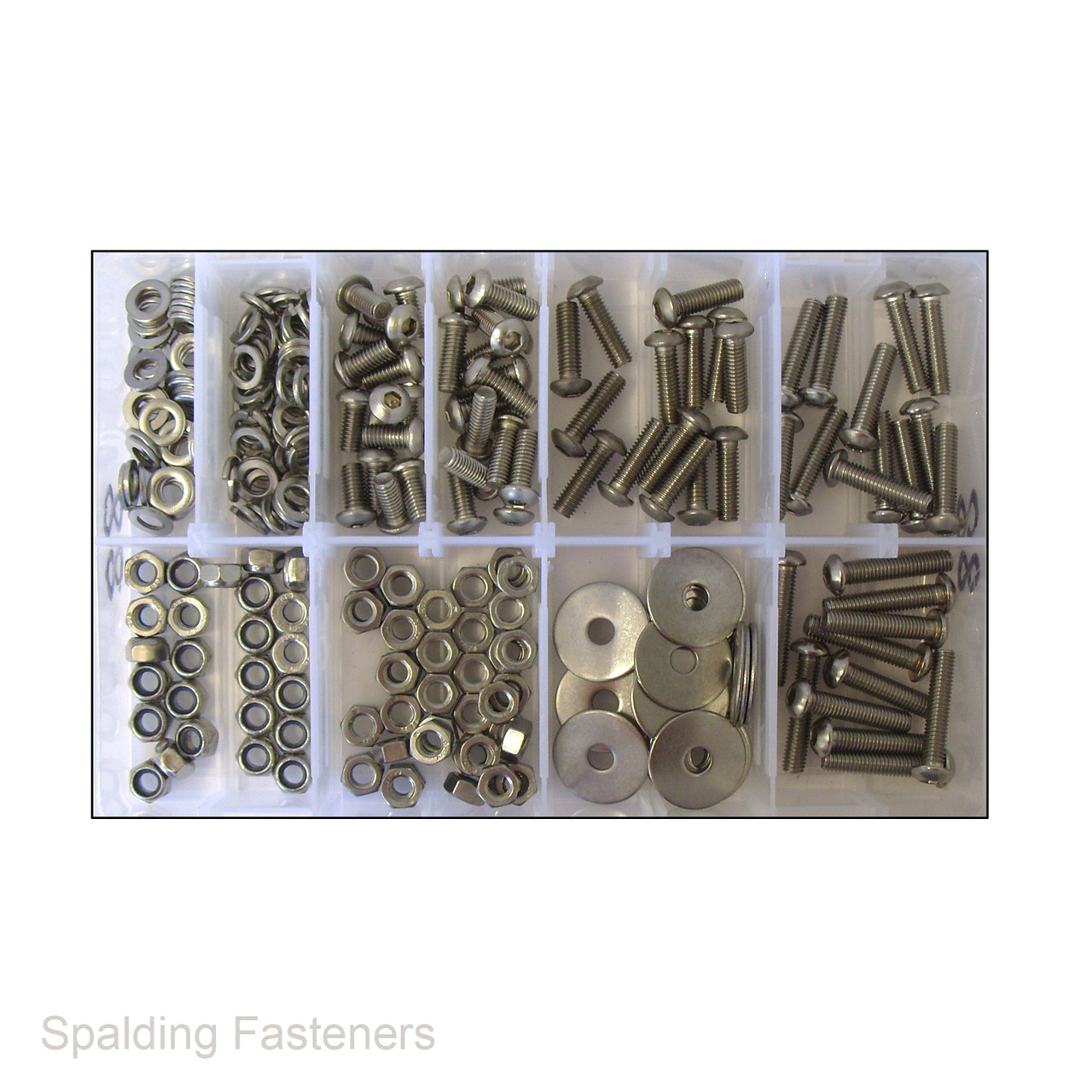 Assorted M6 Stainless Steel Socket Button Screws, Nuts & Washers