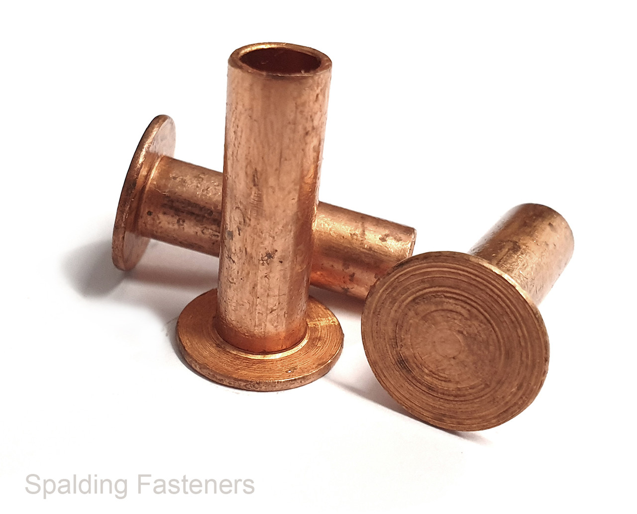 COPPER SEMI TUBULAR RIVETS FOR BRAKE LININGS AND CLUTCH LININGS