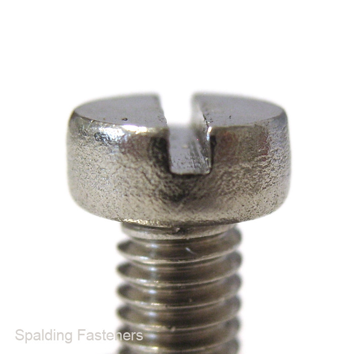 6BA A2 Stainless Steel Cheese Slotted Head Machine Screws