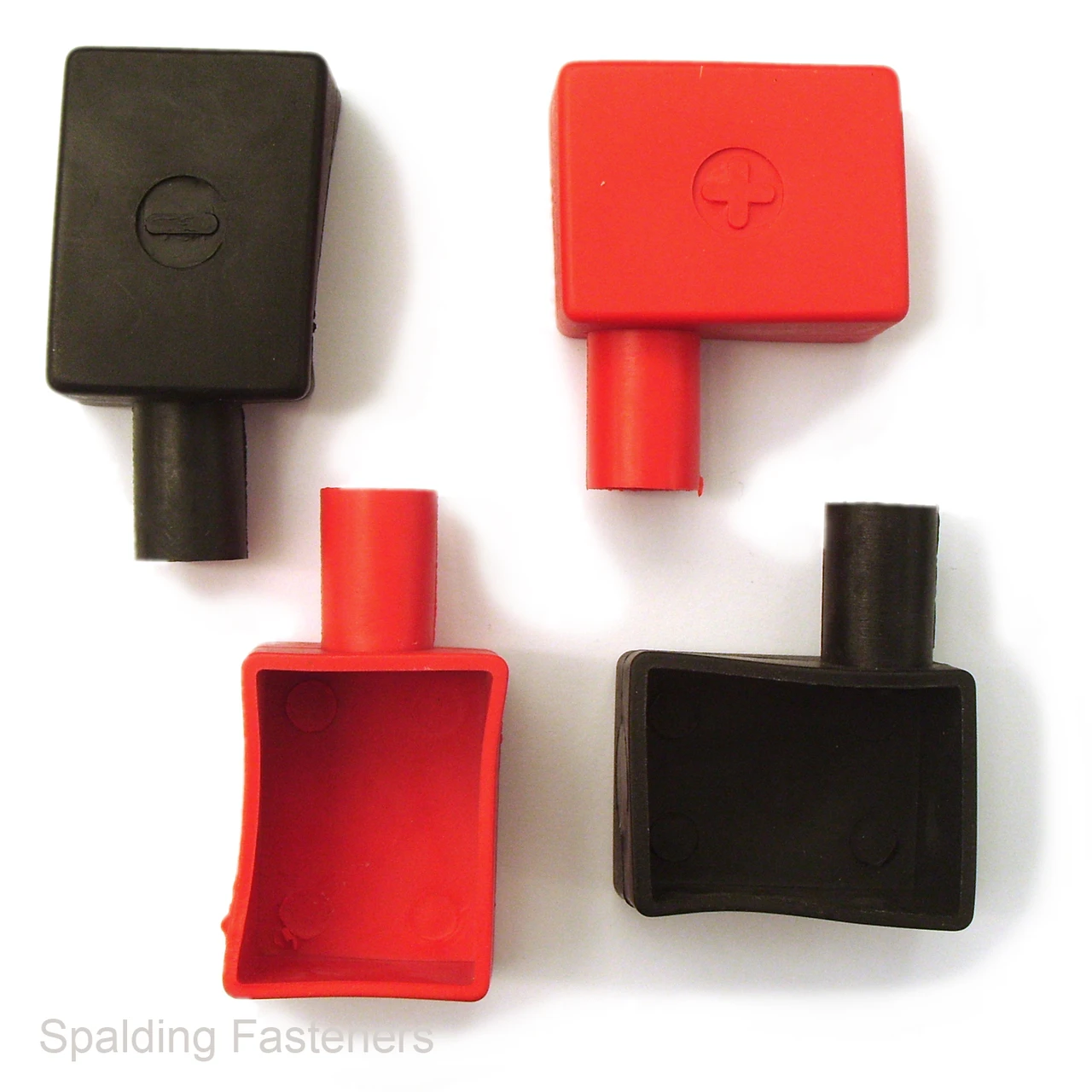 BATTERY TERMINAL COVERS POSITIVE NEGATIVE LEFT RIGHT STRAIGHT FLAG 