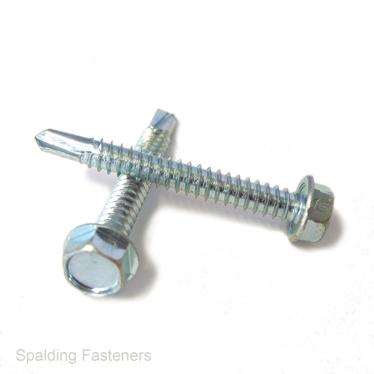 No.14 Zinc Plated Steel Hex Flange Head Self Drilling Tek Screws