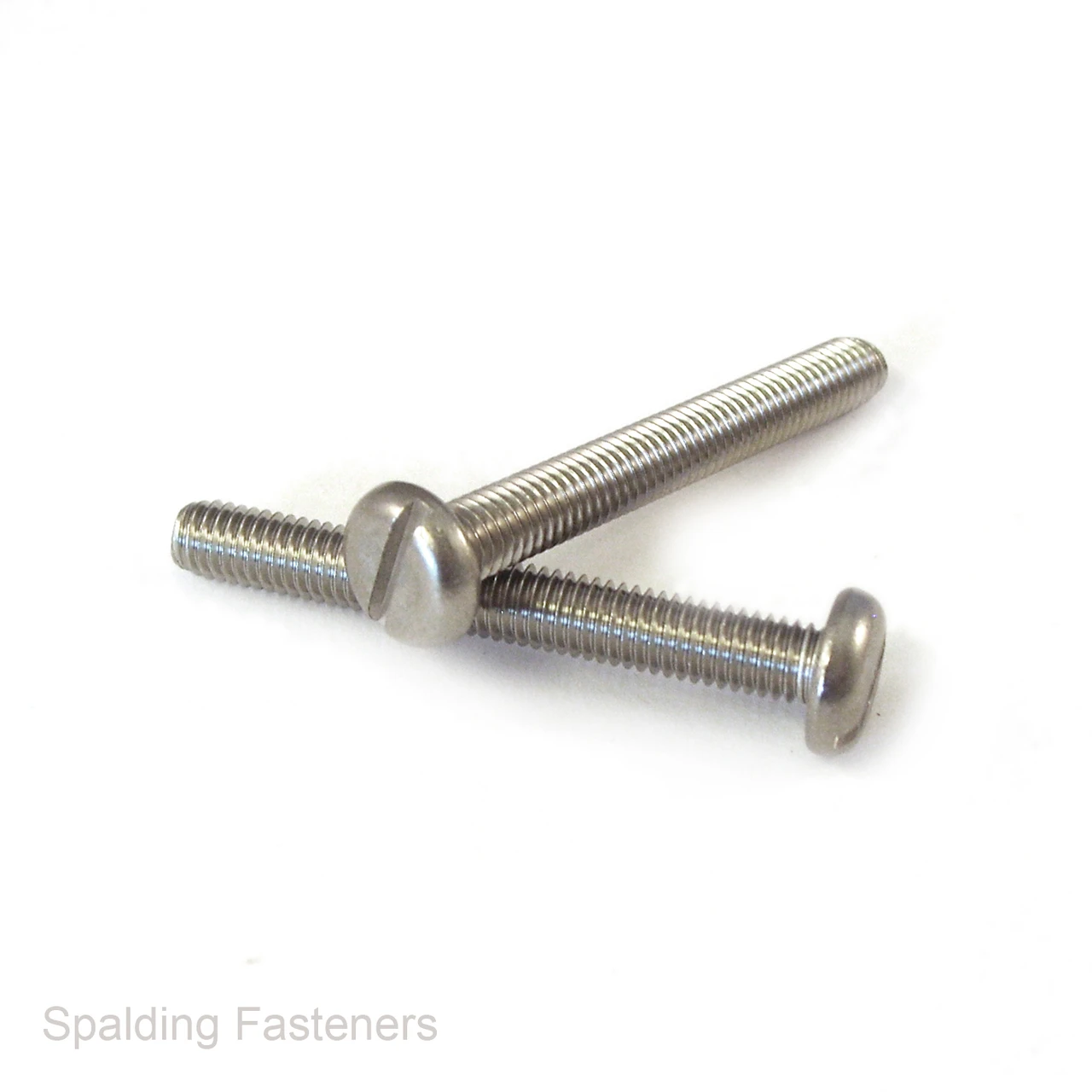 10-32 UNF A2 Grade Stainless Steel Pan Slotted Head Machine Screws
