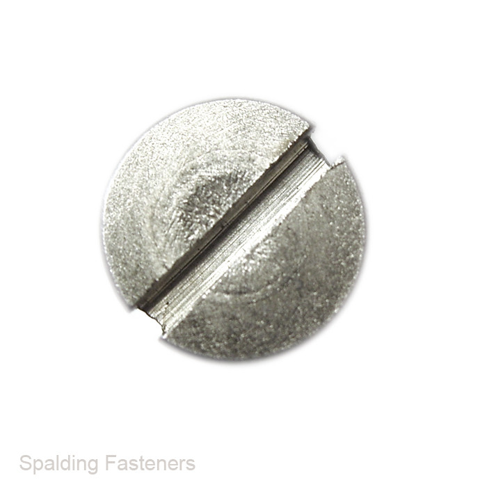 6BA BA Zinc Plated Steel Cheese Slotted Head Machine Screws