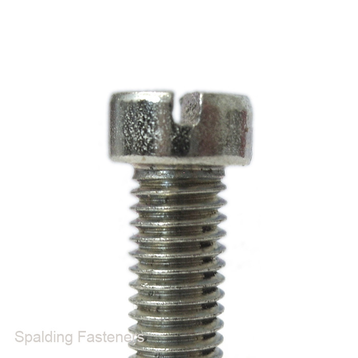 6BA BA Zinc Plated Steel Cheese Slotted Head Machine Screws