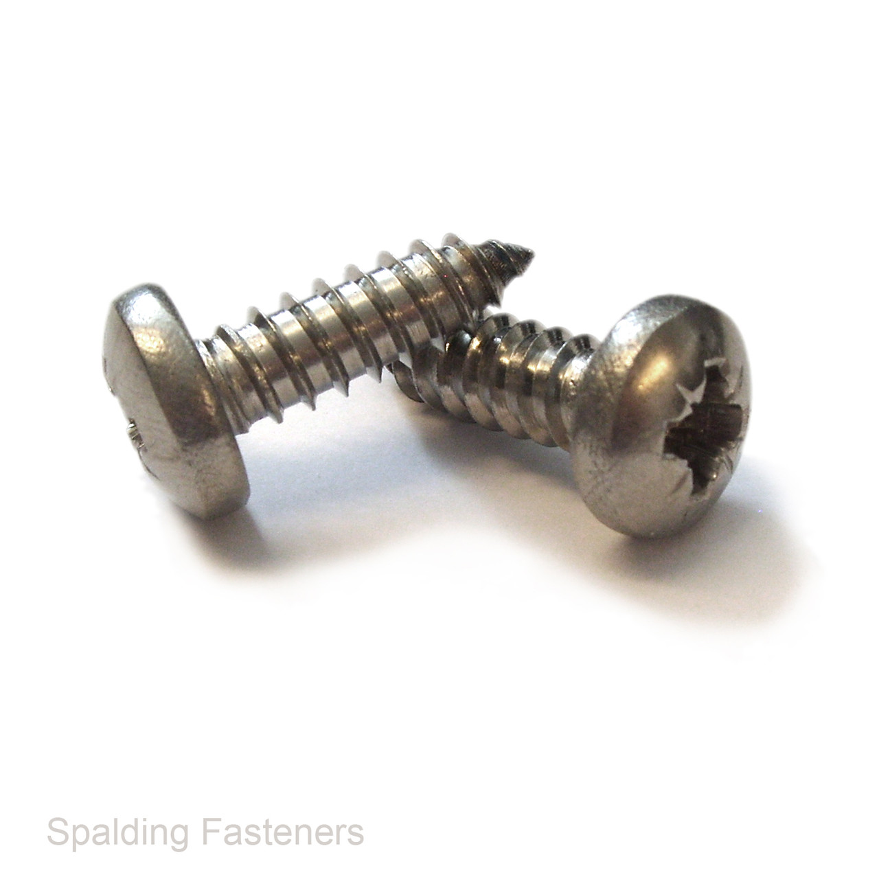 No.12 A2 Grade Stainless Steel Pan Pozi Head Self Tapping Screws