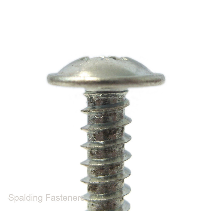 No.6 Zinc Plated Steel Pozi Flange Head Self Tapping Screws