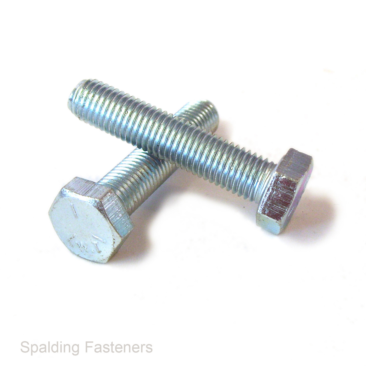 5/16" UNF Zinc Plated Steel Hex Head Set Screw Fully Threaded Bolts