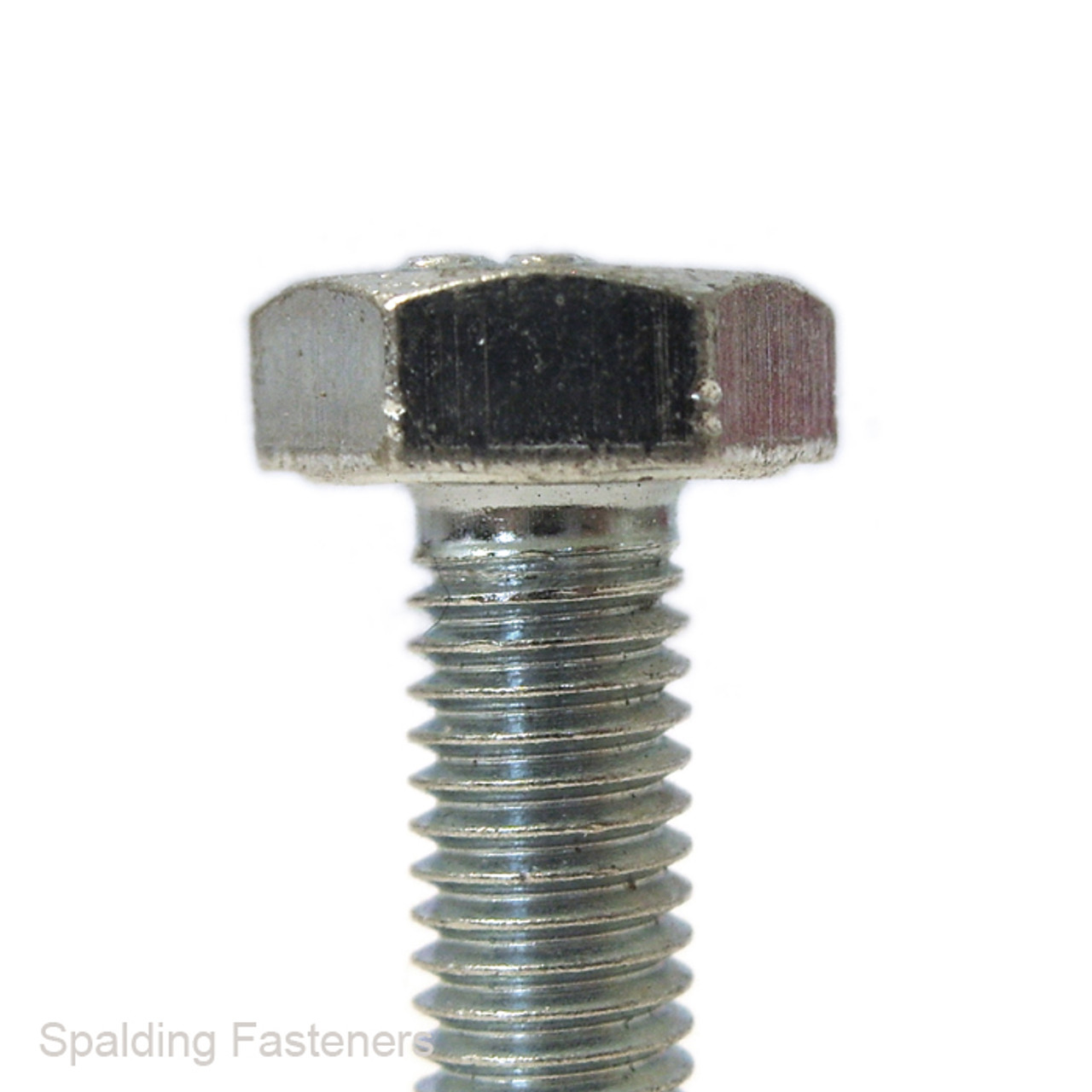 5/16" UNF Zinc Plated Steel Hex Head Set Screw Fully Threaded Bolts