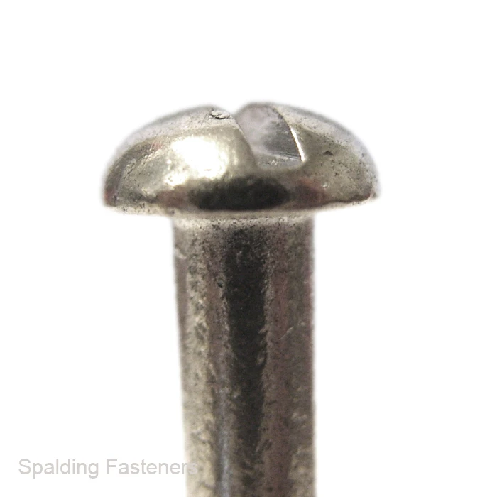 No.8 A2 Stainless Steel Round Slotted Head Wood Screws