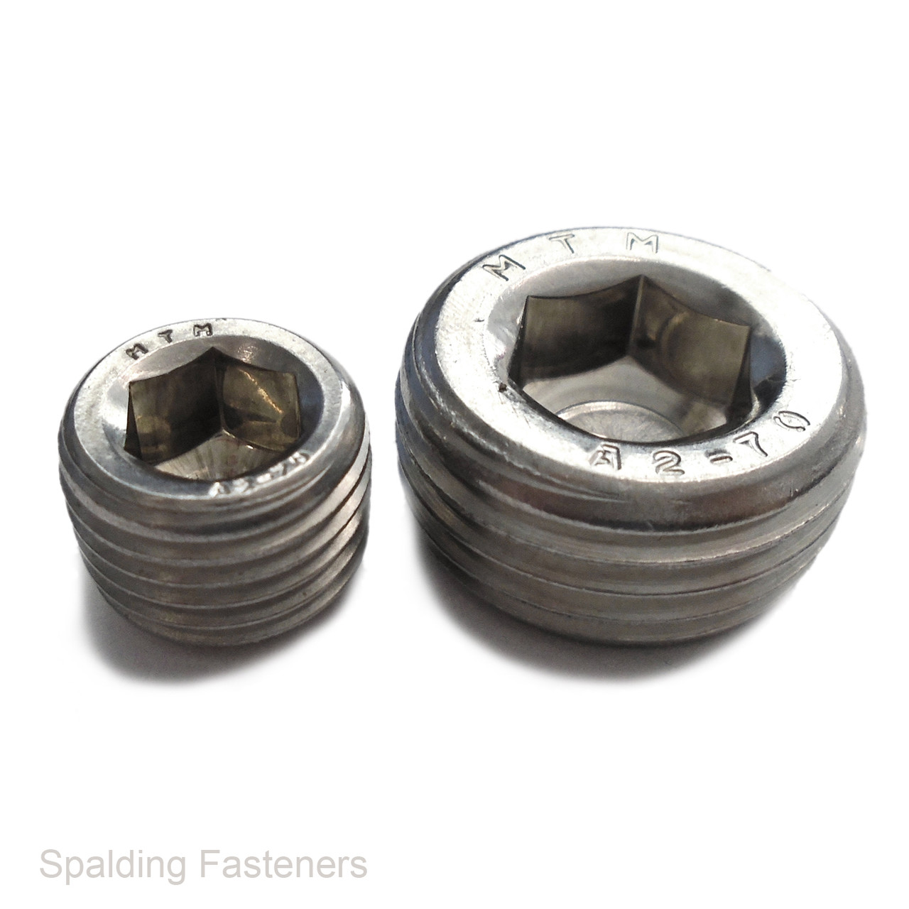 BSPT A2 Stainless Steel Socket Tapered Pressure Pipe Plugs