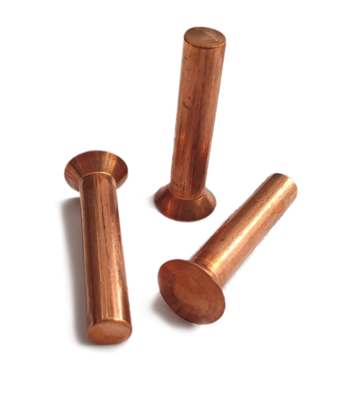 4mm Solid Countersunk Copper Rivets DIN661 