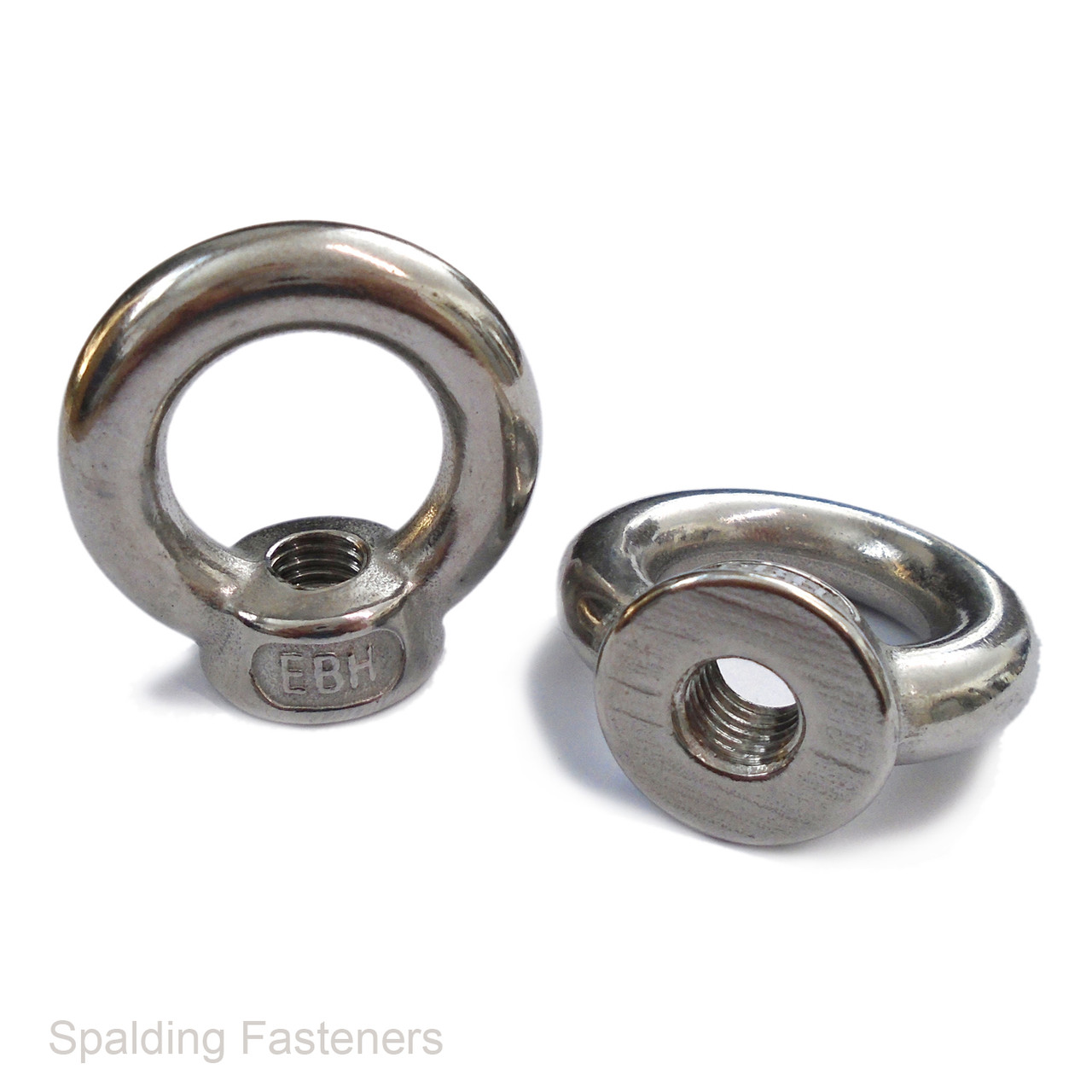 LIFTING EYE NUTS A2 STAINLESS STEEL (304) M6 M8 M10 M12 M16 M20 M24 FEMALE BOLTS