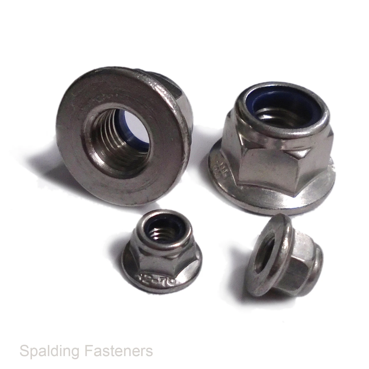 Metric A2 Stainless Steel Flange Nyloc Nuts M3 - M12