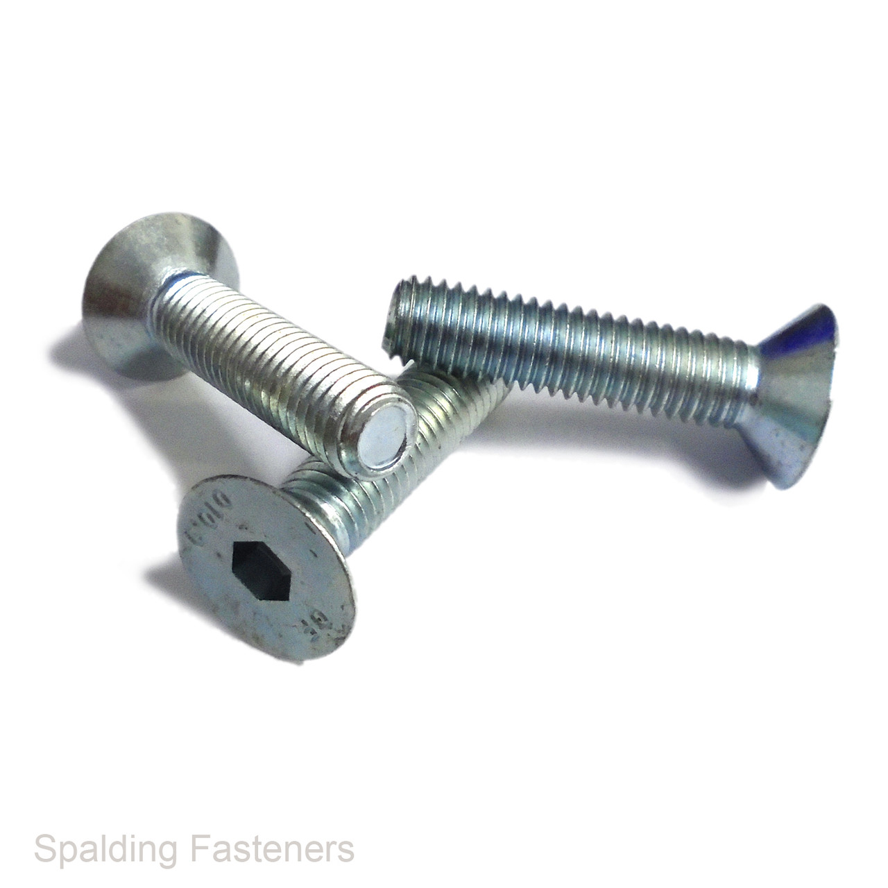 3/8" UNF Zinc Countersunk Socket Screws Grade 8