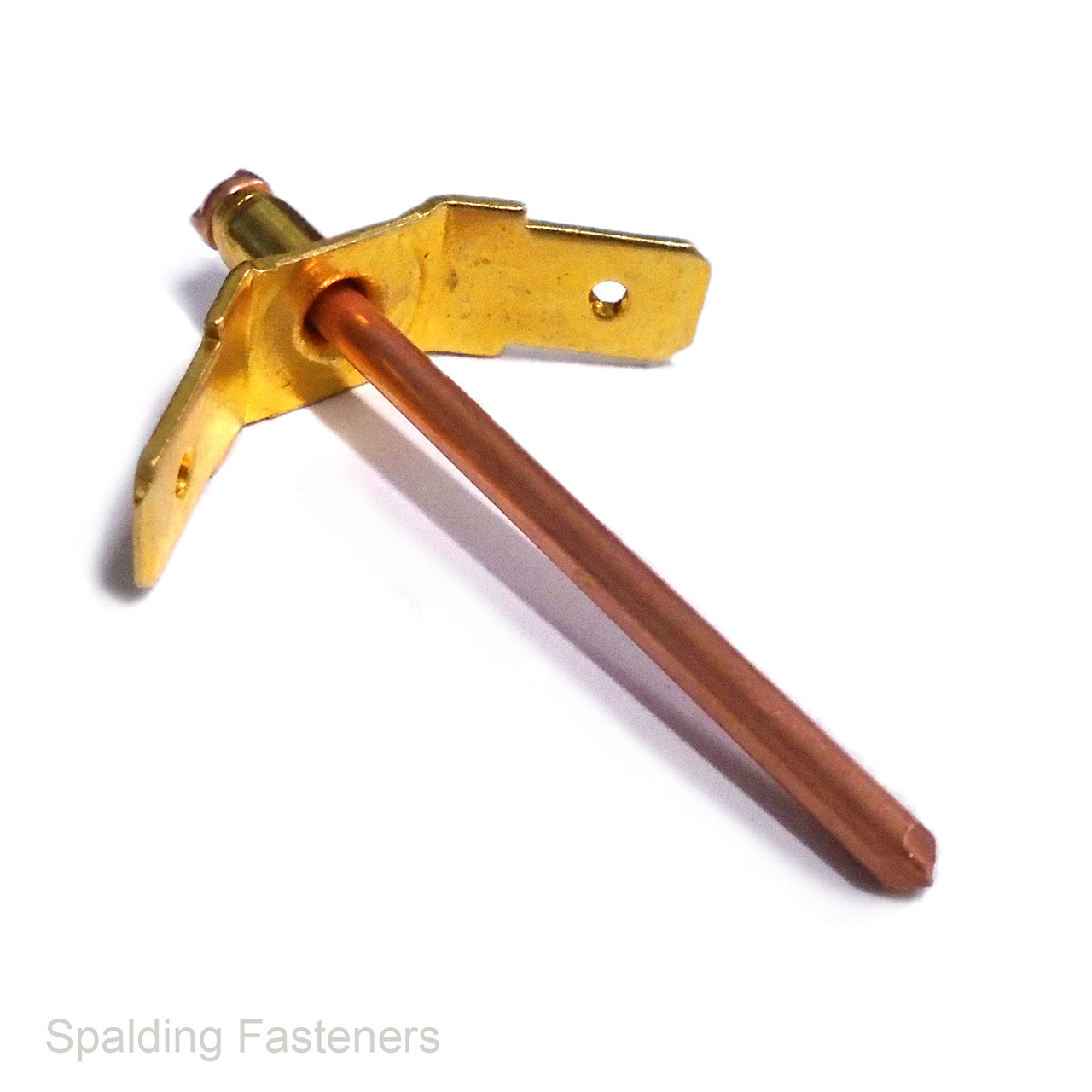 Brass Earthing/Mass Terminal Rivet - Single & Double Head