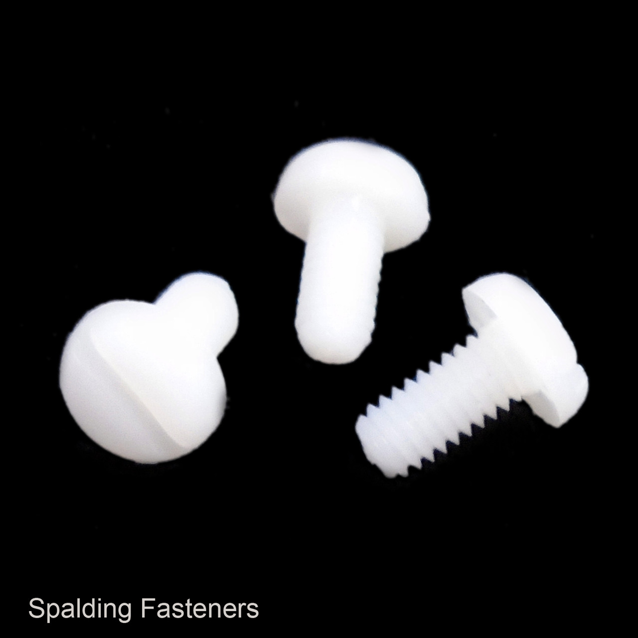 Metric Nylon Plastic Pan Head Slotted Drive Machine Screws