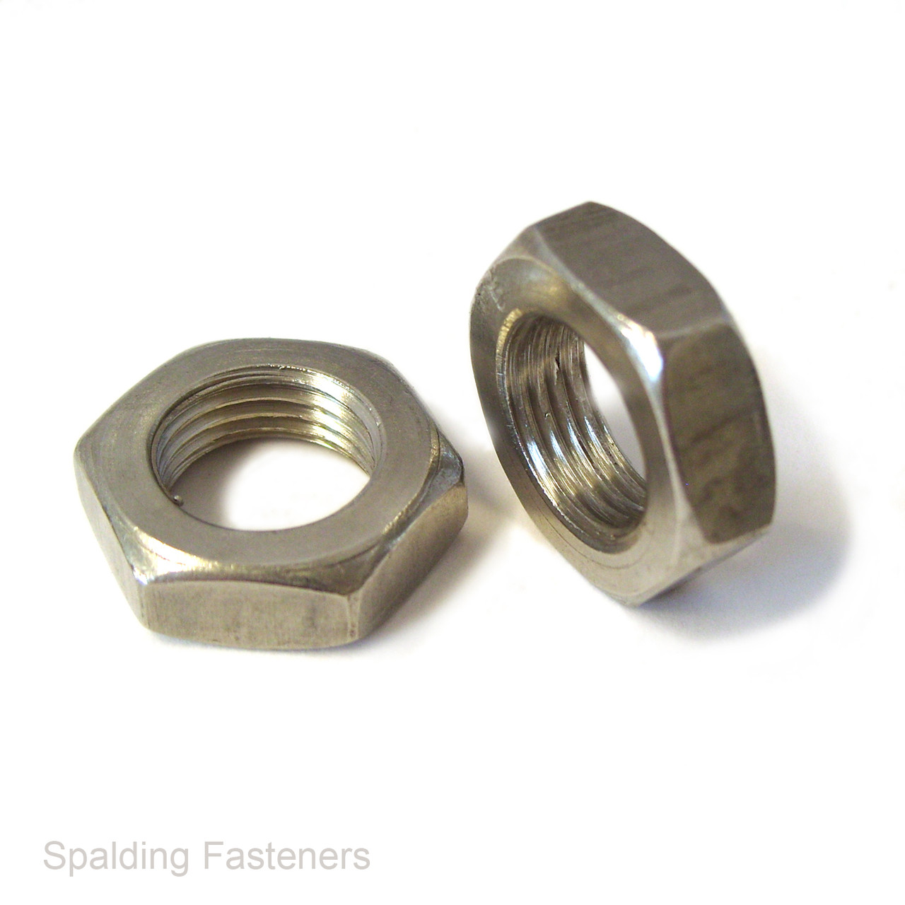 Metric Fine A2 Stainless Steel Hex Lock / Half Nuts